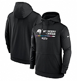 Men's Tampa Bay Buccaneers 2022 Black Crucial Catch Therma Performance Pullover Hoodie,baseball caps,new era cap wholesale,wholesale hats
